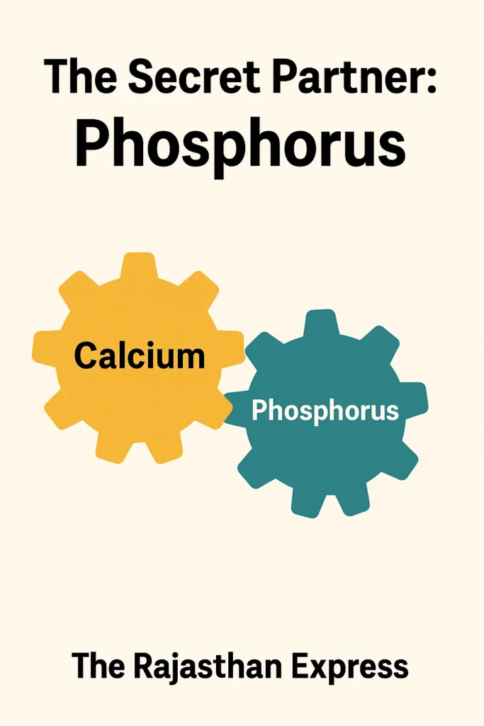 Graphic illustrating the essential metabolic partnership between calcium and phosphorus in cattle