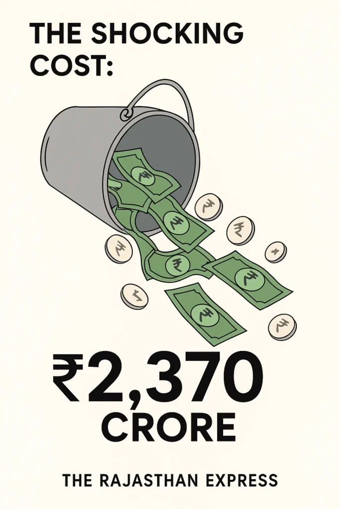 Infographic representing the massive annual economic loss to the Indian dairy industry from mastitis