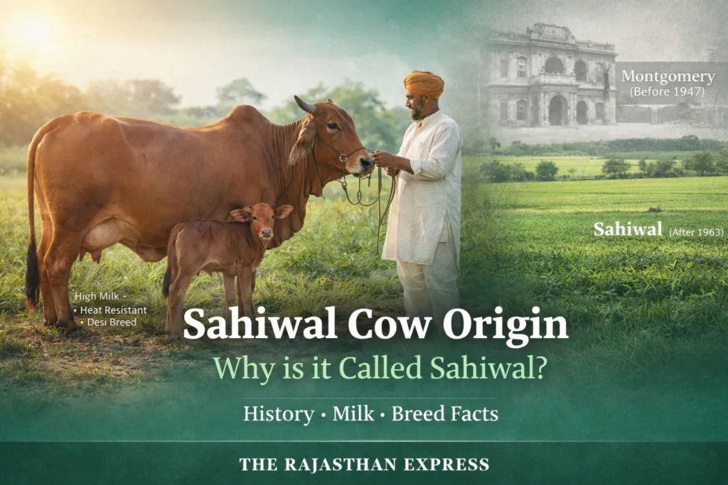 Sahiwal cow origin name mystery showing Montgomery name before 1947 changed to Sahiwal after 1966, with high milk and heat resistant traits.