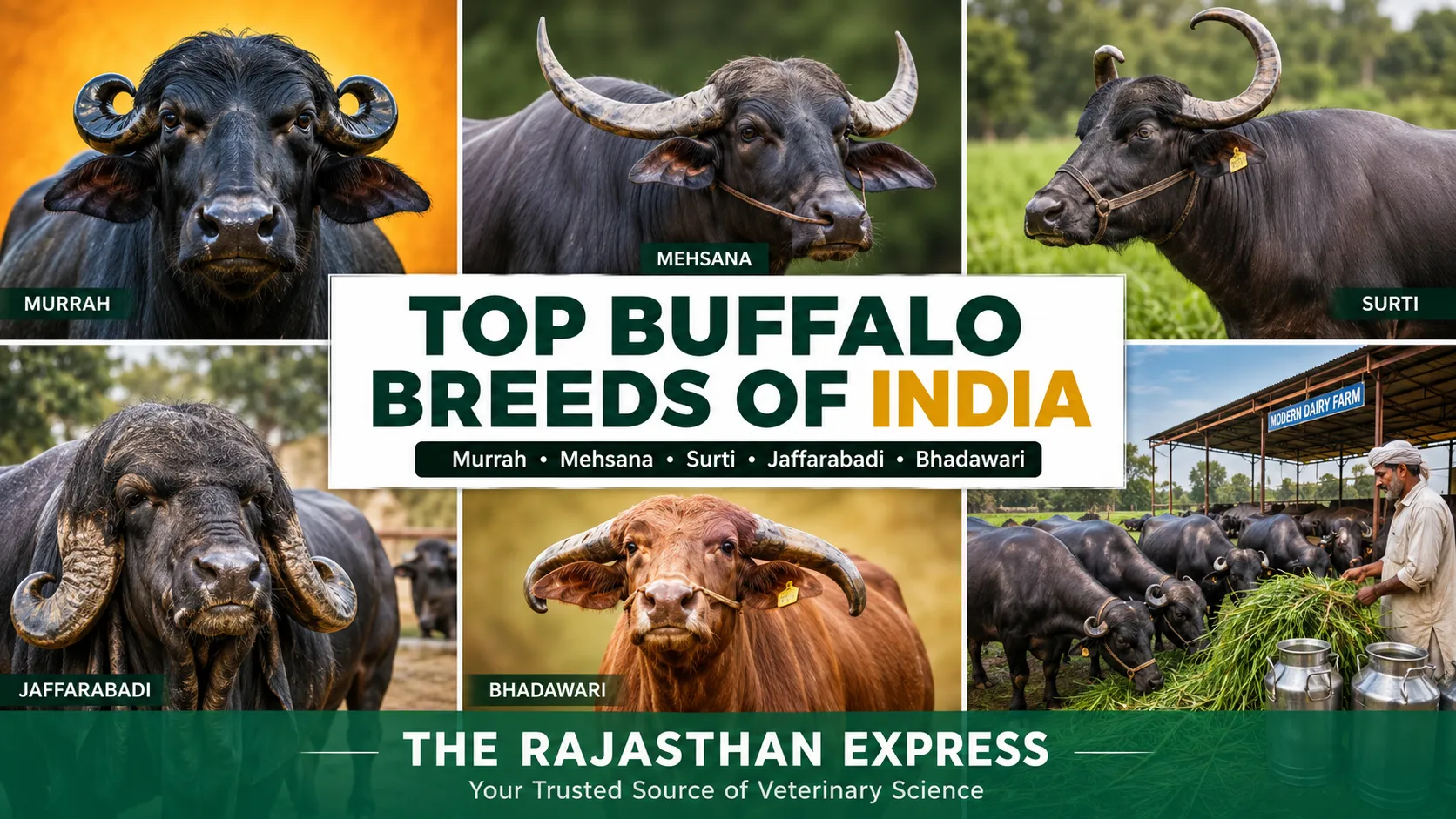 Buffalo Breeds in India: Complete NBAGR Buffalo Breeds, Top 10 Buffalo Breeds & River vs Swamp Buffalo Guide