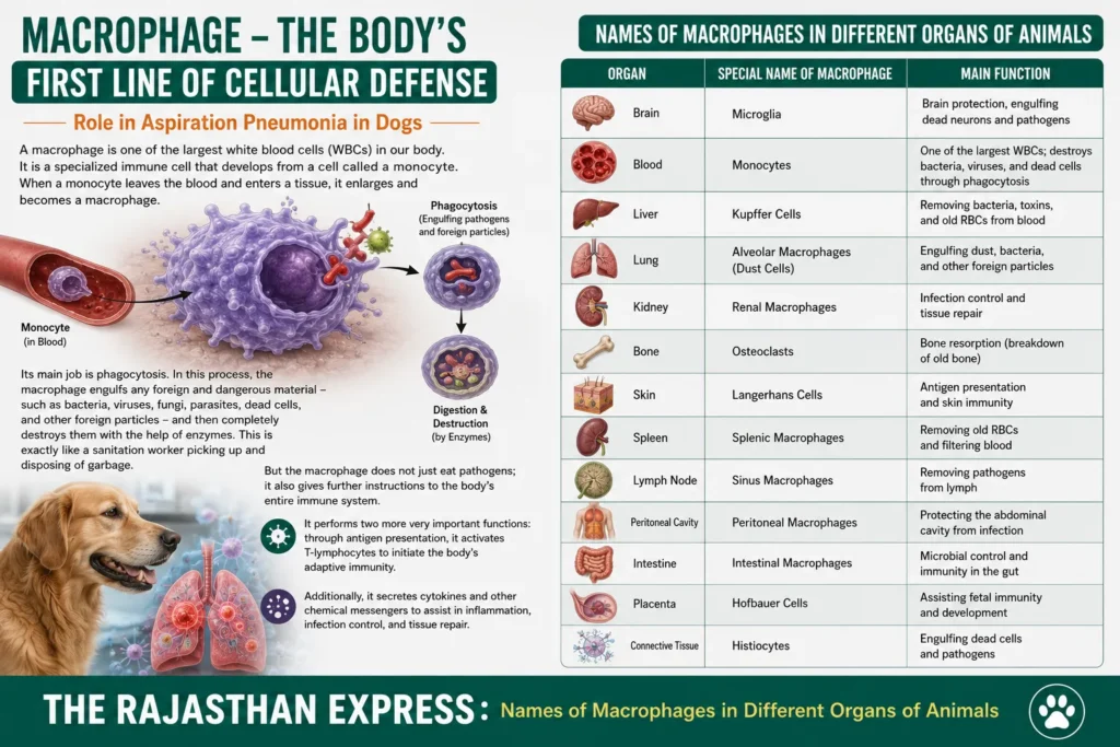 what is a macrophage what do macrophages do function of alveolar macrophages role of macrophages in aspiration pneumonia alveolar macrophages in dogs macrophages in lung immunity macrophages and phagocytosis how macrophages destroy bacteria immune system of dog lungs aspiration pneumonia immune response lung defense mechanism in dogs canine aspiration pneumonia immunity pulmonary macrophages macrophages in veterinary medicine dog respiratory immune system alveolar dust cells lung macrophages function bacterial clearance by macrophages innate immunity in lungs canine pulmonary defense